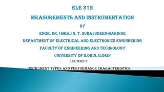 Instrument Types and Performance Characteristics