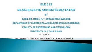 Understanding Instrument Types and Performance Characteristics