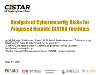 Cybersecurity Risks for Remote CISTAR Facilities Study