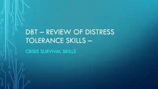 DBT Review of Distress Tolerance Skills & Crisis Survival Techniques