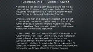 Discover the Fun of Writing Limericks in the Middle Ages!