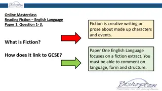 Fiction Through Text Analysis: Paper 1 English Language Masterclass