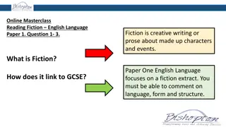 Understanding Fiction Through Text Analysis: Paper 1 English Language Masterclass