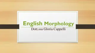 English Morphology: The Study of Words and Meaning