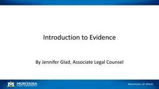 Understanding Evidence in Investigations