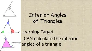 Exploring Interior and Exterior Angles of Triangles