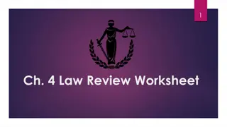 Basic Legal Concepts Review