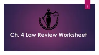 Understanding Basic Legal Concepts Review