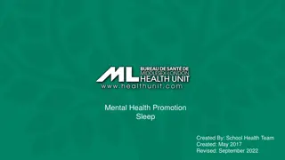 Understanding the Importance of Sleep for Teen Mental Health Promotion