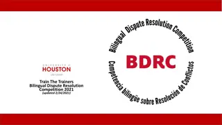 Bilingual Dispute Resolution Competition 2021 Overview