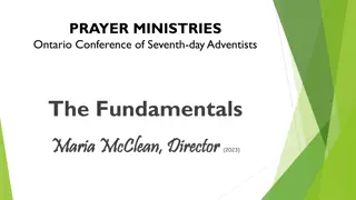 Prayer Ministry Focus: Encouraging Continuous Conversations with God