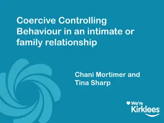 Understanding Coercive Controlling Behavior in Intimate Relationships