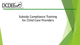 Subsidy Compliance Training for Child Care Providers