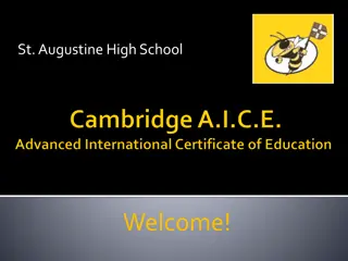 St. Augustine High School Achievements and Guidance