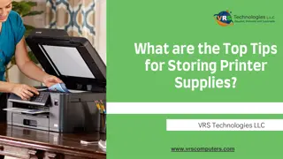 What are the Top Tips for Storing Printer Supplies?