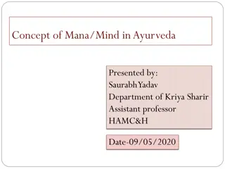 Understanding the Concept of Mana/Mind in Ayurveda