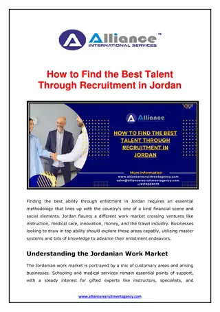 How to Find the Best Talent Through Recruitment in Jordan