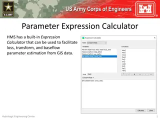 Parameter Expression Calculator for Efficient Parameter Estimation from GIS Data