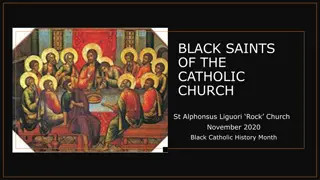 Black Saints of the Catholic Church: Inspirational Stories of Faith and Devotion