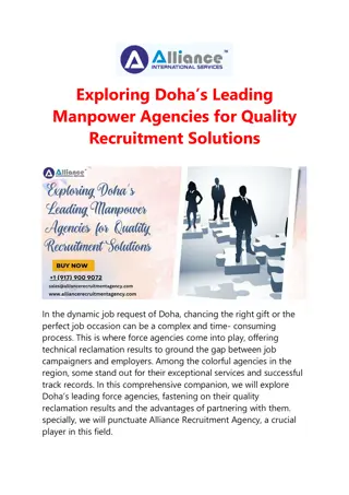 Exploring Doha’s Leading Manpower Agencies for Quality Recruitment Solutions