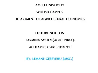 Understanding Farming Systems in Agricultural Economics