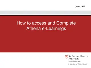 Accessing and Completing Athena e-Learnings with Ease