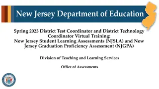 Spring 2023 New Jersey Statewide Assessment Training Details