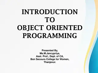 Understanding Object Oriented Programming (OOP) Principles