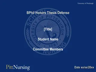 BPhil Honors Thesis Defense: In-Depth Analysis and Discussion