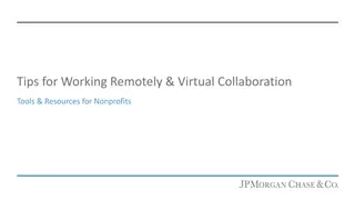 Tips for Working Remotely & Virtual Collaboration Tools for Nonprofits