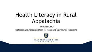 Health Literacy in Rural Appalachia: Understanding the Impact and Needs