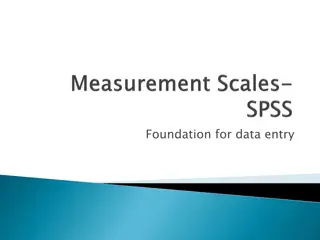 Data Measurement Scales in Statistical Analysis