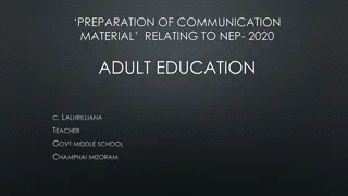 Overview of Adult Education Program in Mizoram
