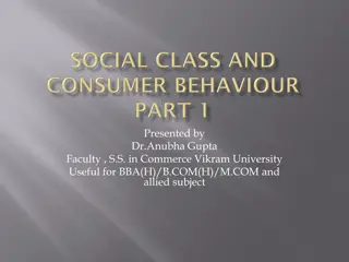 Social Class and Consumer Behavior