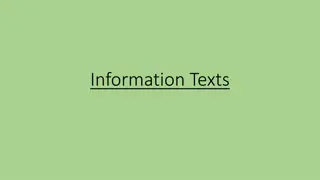 Enhancing Information Texts for KS2 Pupils