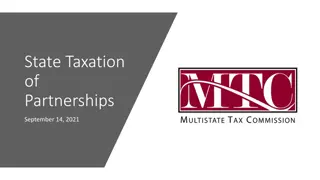 State Taxation of Partnerships - Issues and Implications