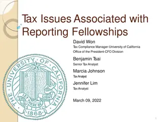 Tax Reporting for Fellowship Grants at UC