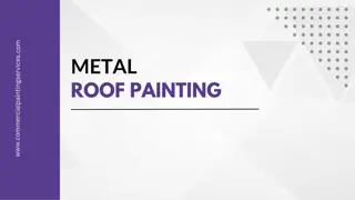 Metal Roof Painting of Factories At Commercial Painting Services
