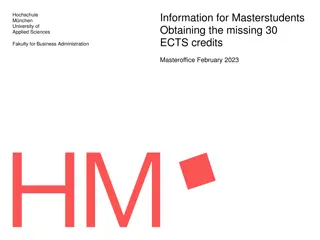 Master Students: Obtaining Missing ECTS Credits at Hochschule München University of Applied Sciences