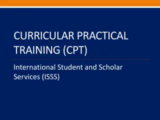 Curricular Practical Training (CPT) for International Students