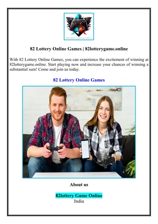 82 Lottery Online Games | 82lotterygame.online