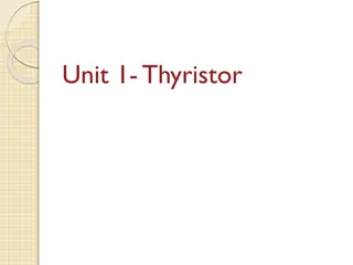 Thyristors: SCR and Its Applications