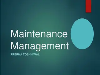 Maintenance Management: Objectives and Types