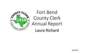 Fort Bend County Clerk Achievements Report 2022