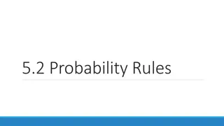 Probability Rules and Models