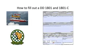 How to fill out a DD 1801 and 1801-C