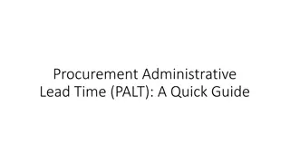 Maximizing Efficiency with the PALT Tracker in Procurement