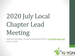 NAYGN Local Chapter Lead Meeting Highlights and Initiatives