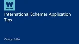 International Schemes Application Tips October 2020 - Key Insights and Guidelines