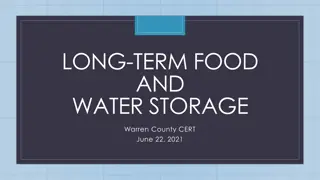 Long-Term Food and Water Storage for Survival Preparedness